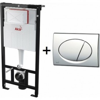 Инсталляция ALCAPLAST SET с белой кнопкой Инсталляция ALCAPLAST SET с белой кнопкой