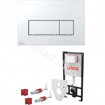 Комплект ALCAPLAST SET 4v1 AM101/1120-4 RU M571-0001 для установки унитаза с панелью смыва, хром глянец Комплект ALCAPLAST SET 4v1 AM101/1120-4 RU M571-0001 для установки унитаза с панелью смыва, хром глянец