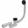 Сифон ALCAPLAST для ванны click/clak, черный матовый, длина 57 см A507BLACK