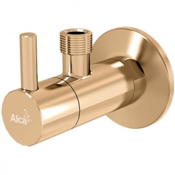 Угловой вентиль ALCAPLAST ARV001-G-P с фильтром 1/2"х3/8" золото глянец